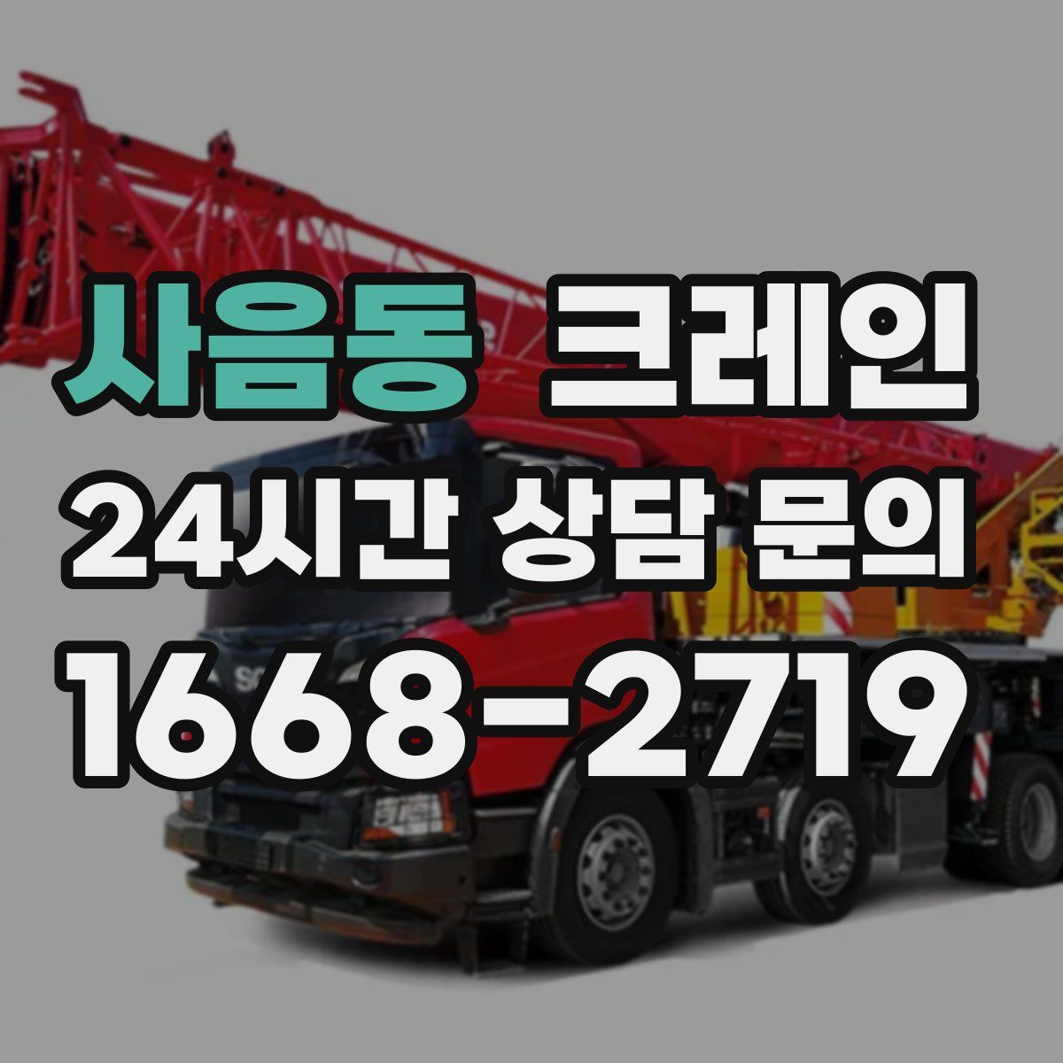 사음동 카고 크레인