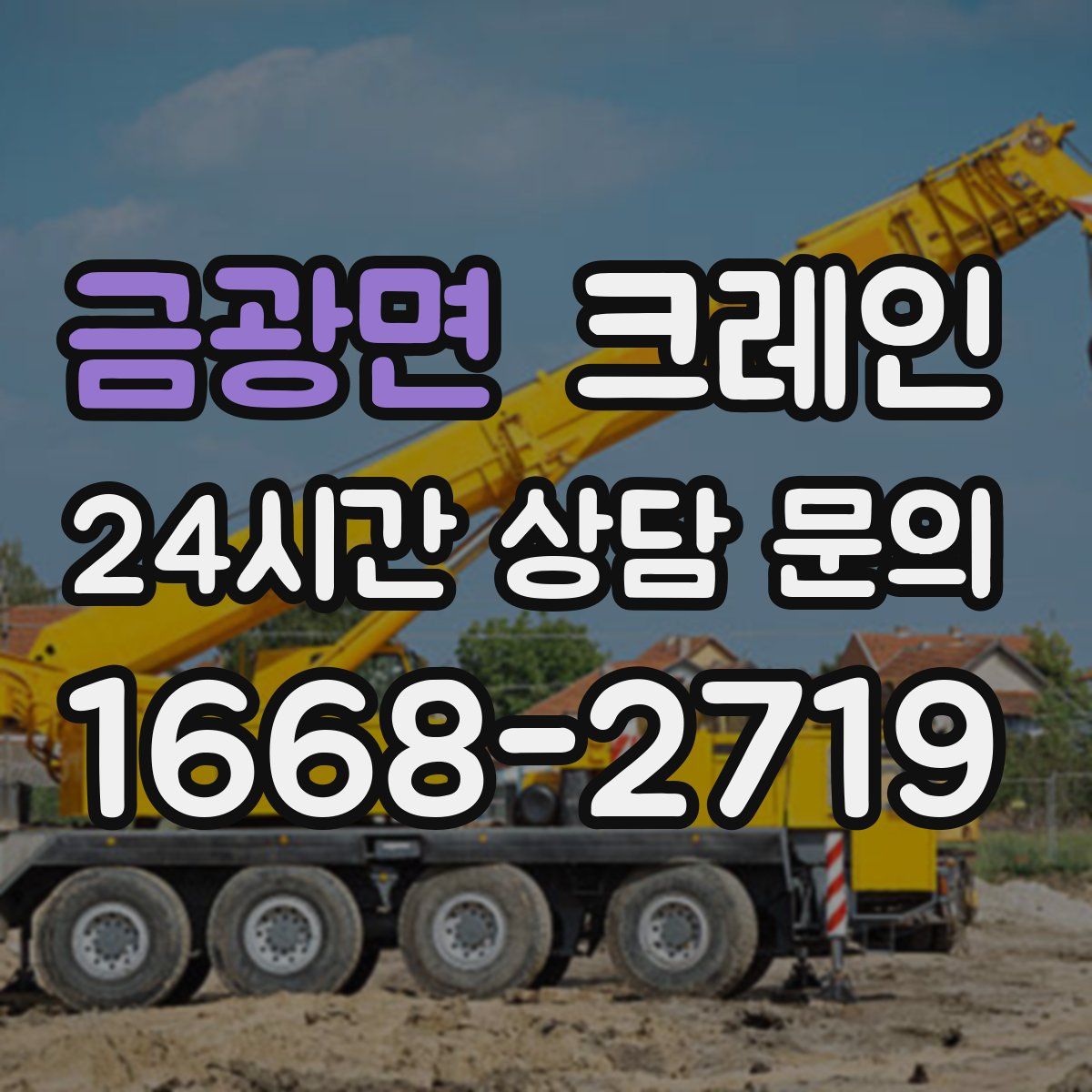 금광면 카고 크레인