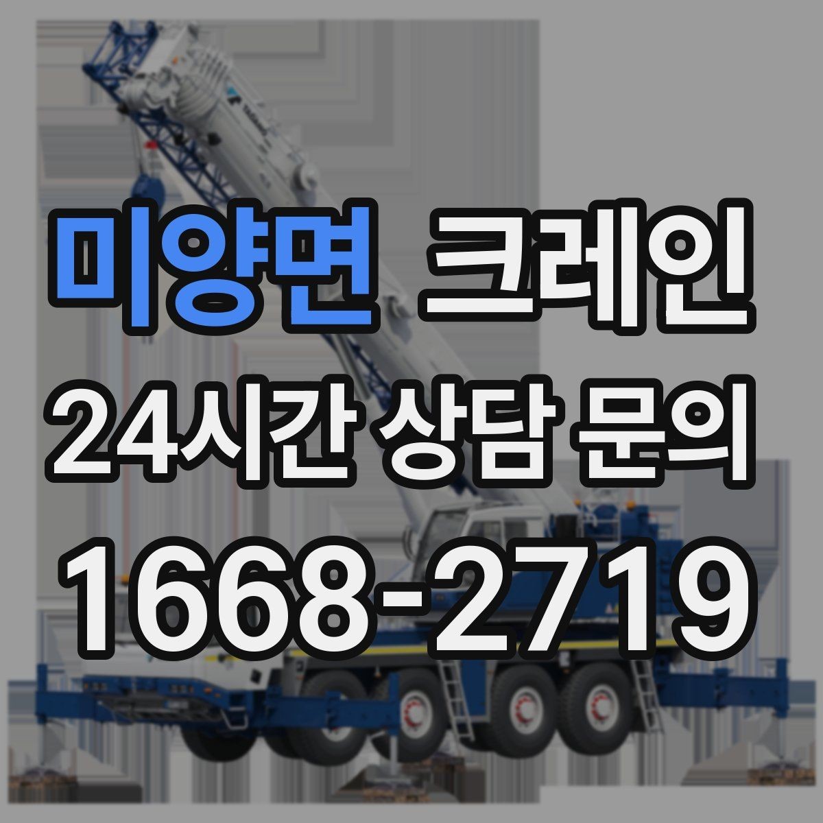 미양면 크레인 현장 조건에 맞춘 투입으로 시간 절약