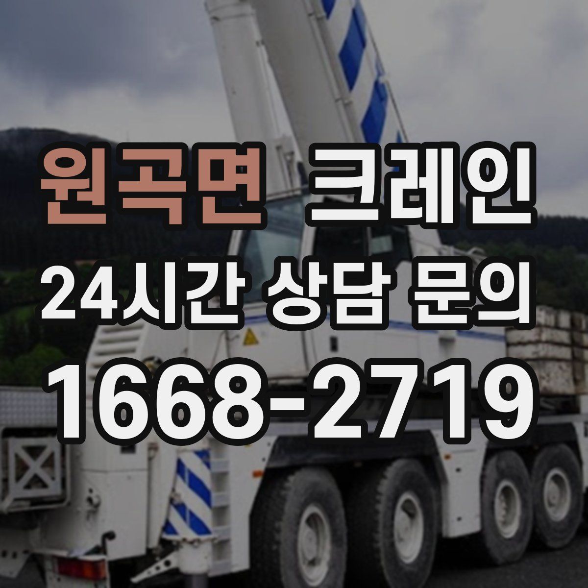 원곡면 카고 크레인