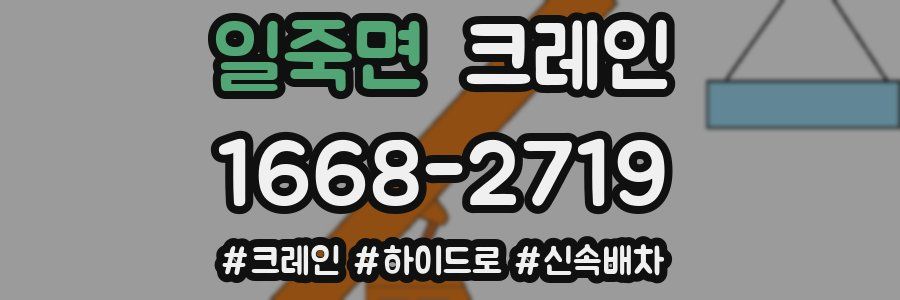 일죽면 크레인 작업