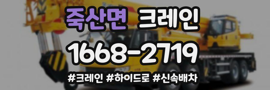 죽산면 크레인 작업