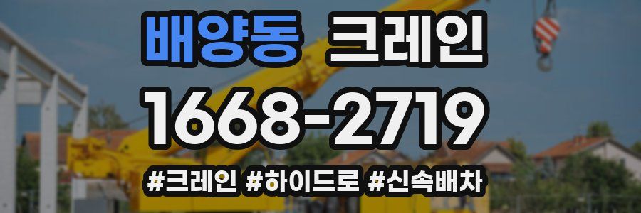 배양동 크레인 작업