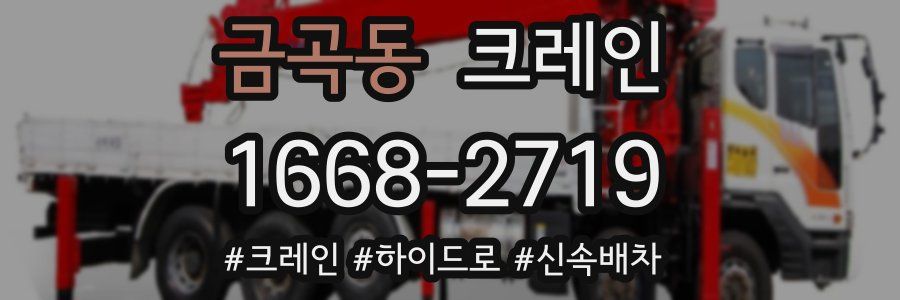 금곡동 크레인 작업