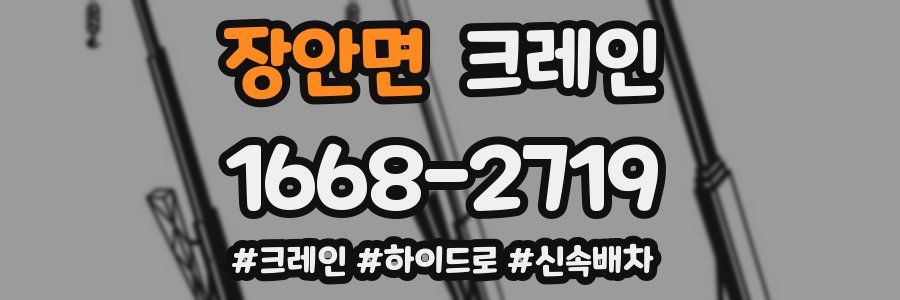 장안면 크레인 작업