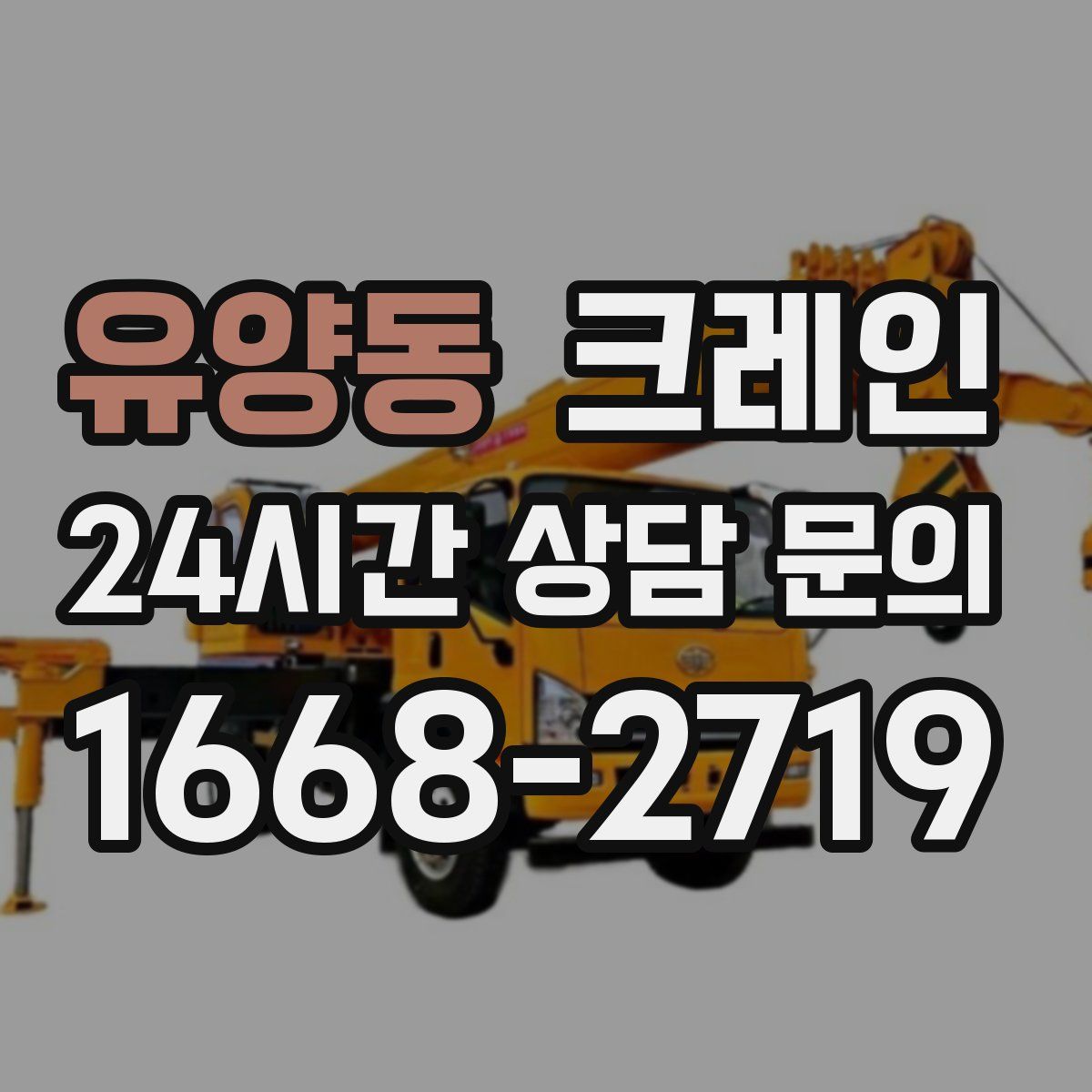 유양동 카고 크레인