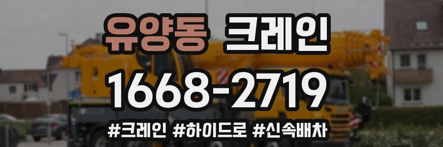 유양동 크레인 작업
