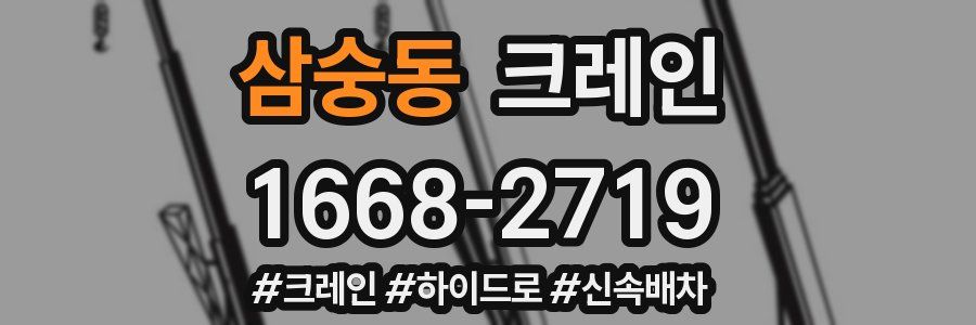 삼숭동 크레인 작업