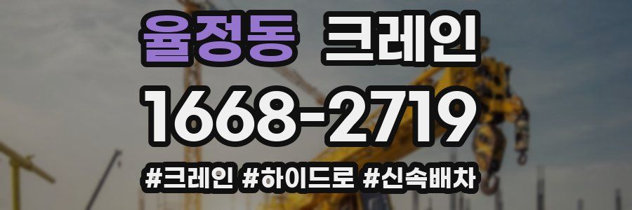 율정동 크레인 작업