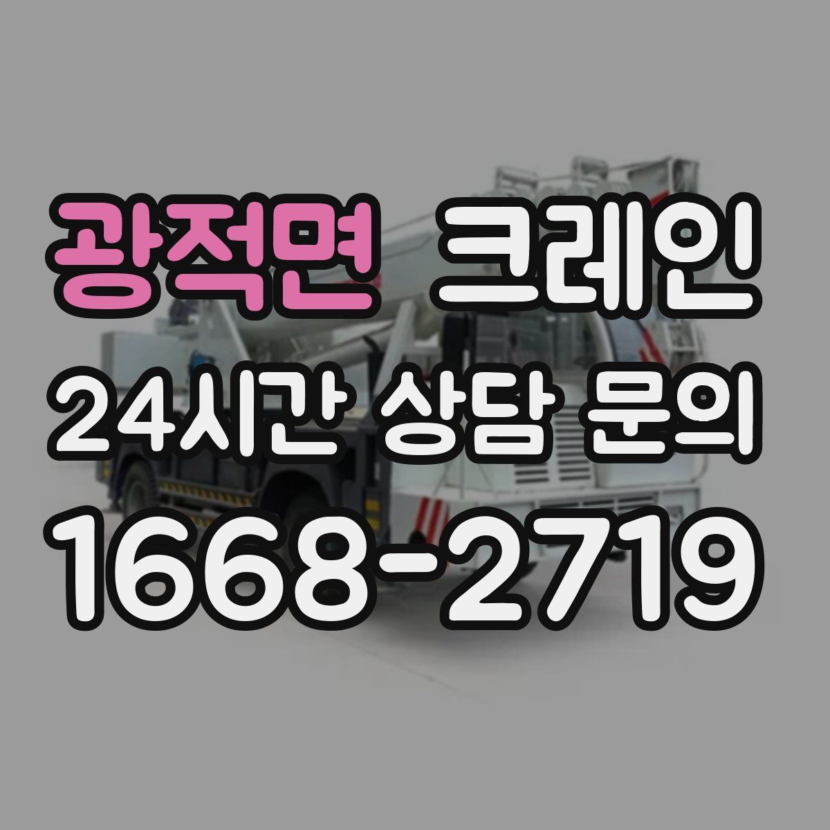 광적면 카고 크레인