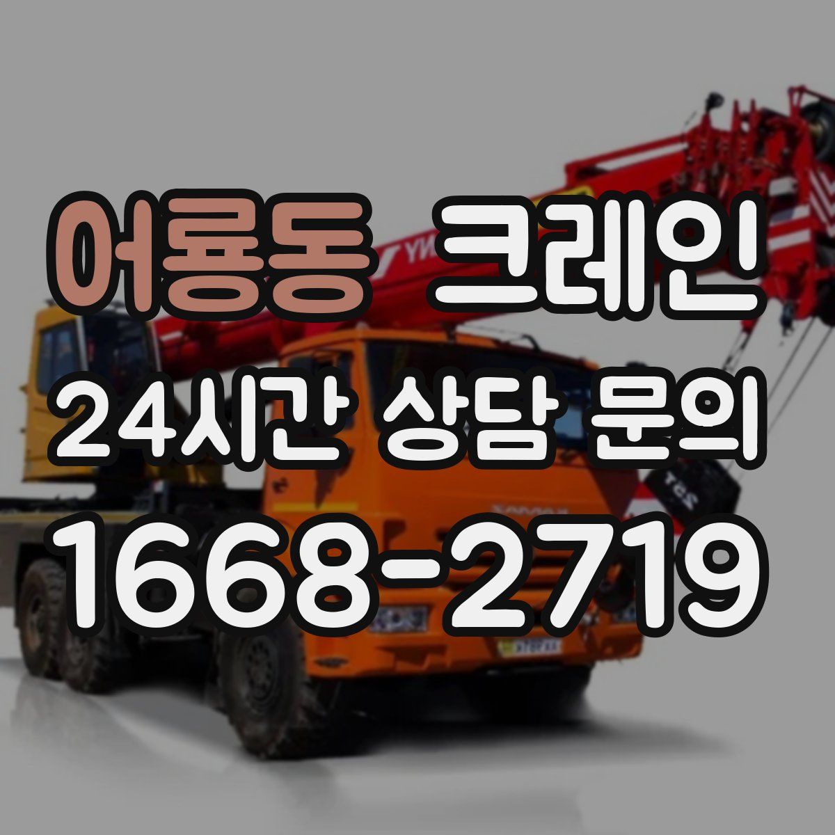 어룡동 카고 크레인