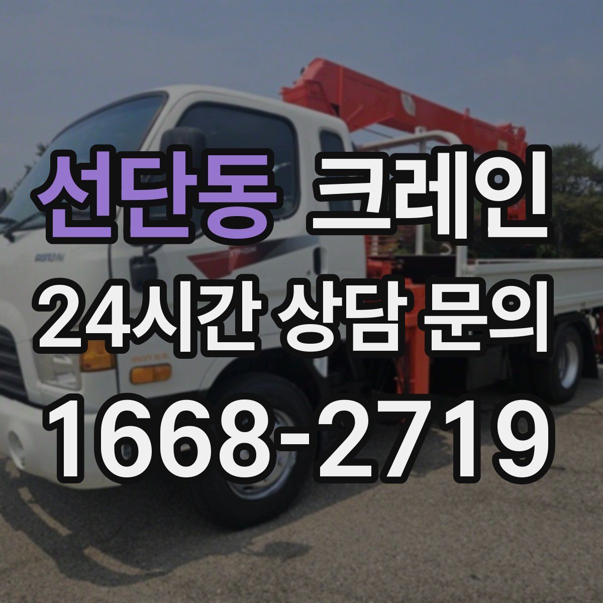 선단동 카고 크레인