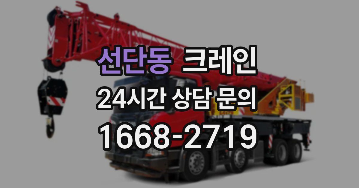 선단동 크레인