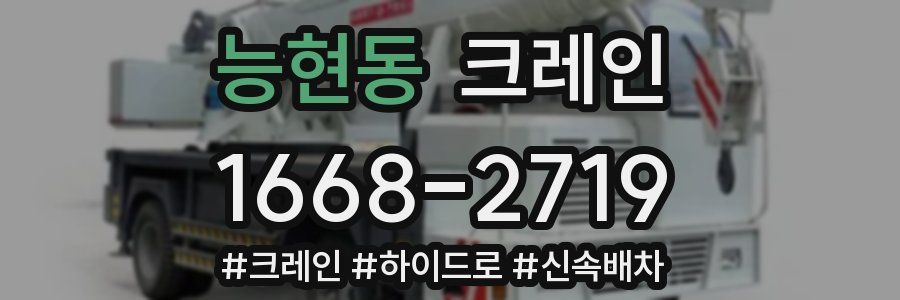 능현동 크레인 작업