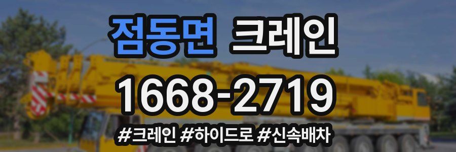 점동면 크레인 작업