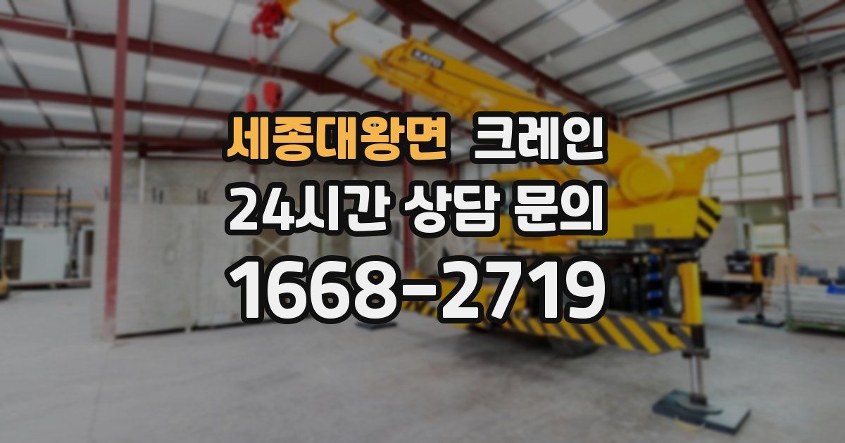 세종대왕면 크레인