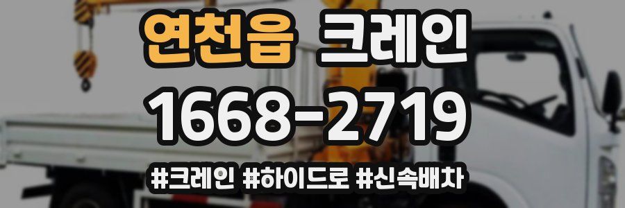 연천읍 크레인 작업