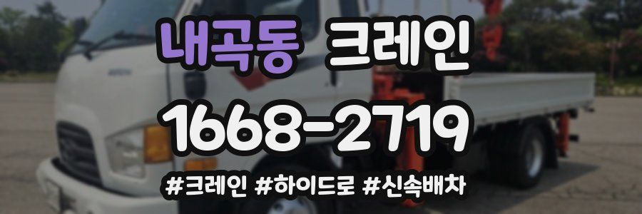 내곡동 크레인 작업