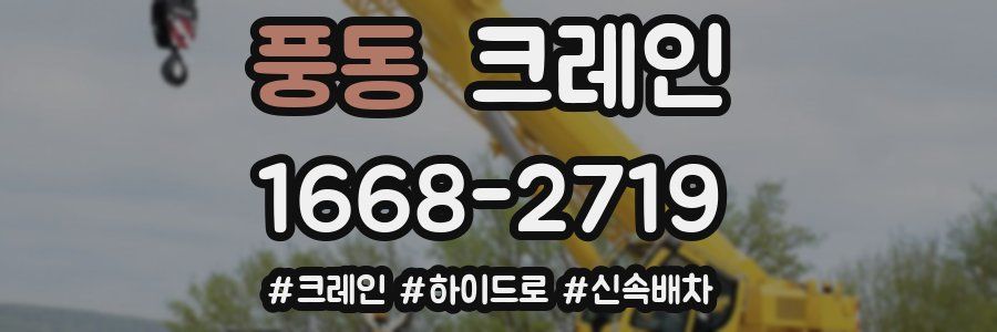 풍동 크레인 작업