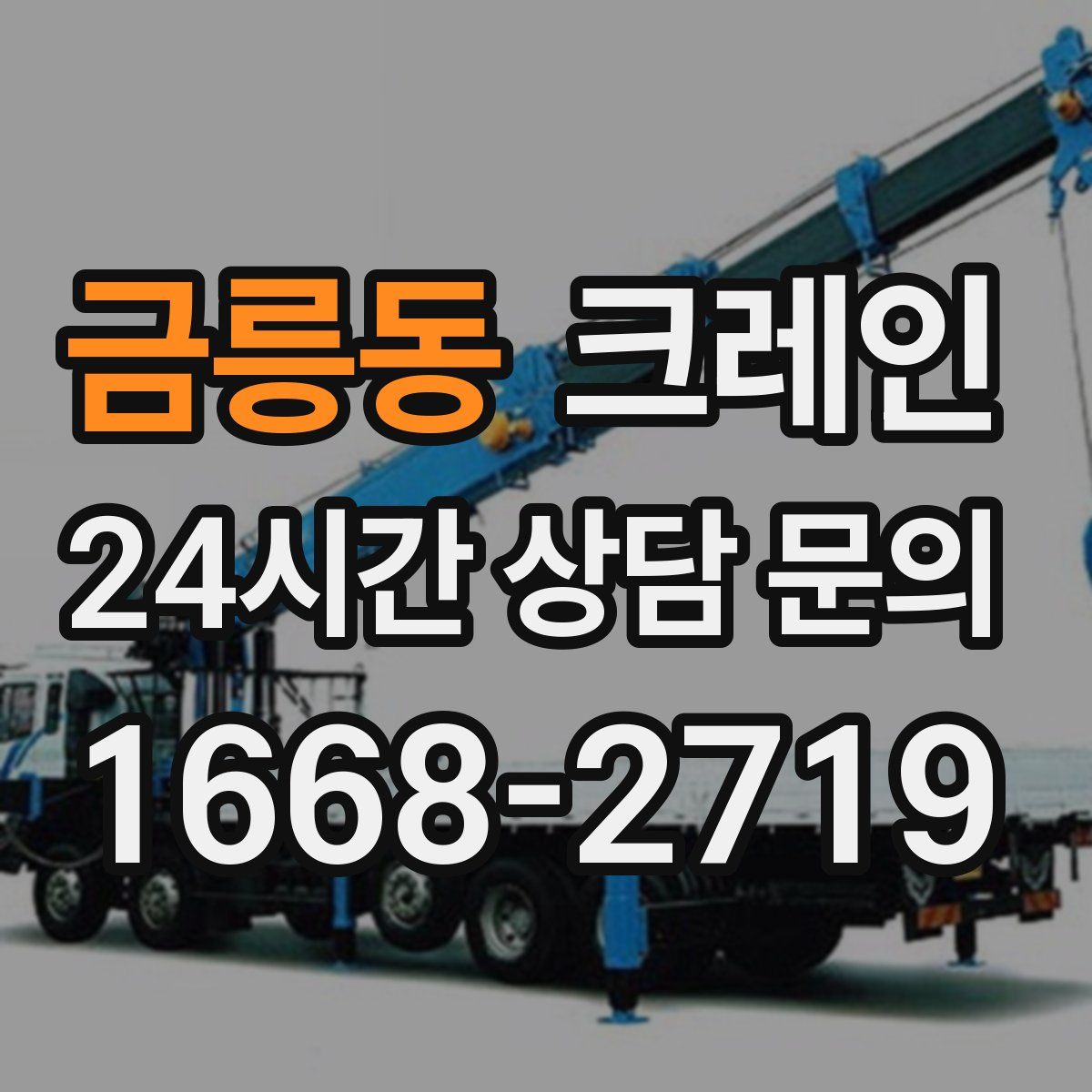 금릉동 카고 크레인