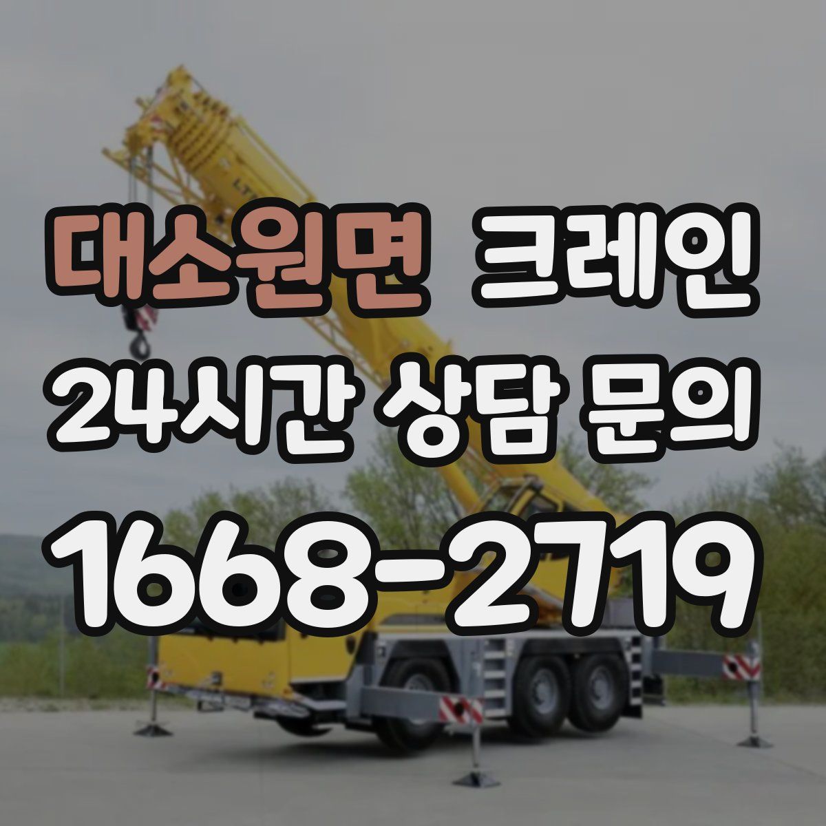 대소원면 카고 크레인