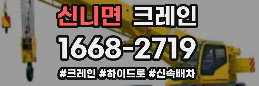 신니면 크레인 작업