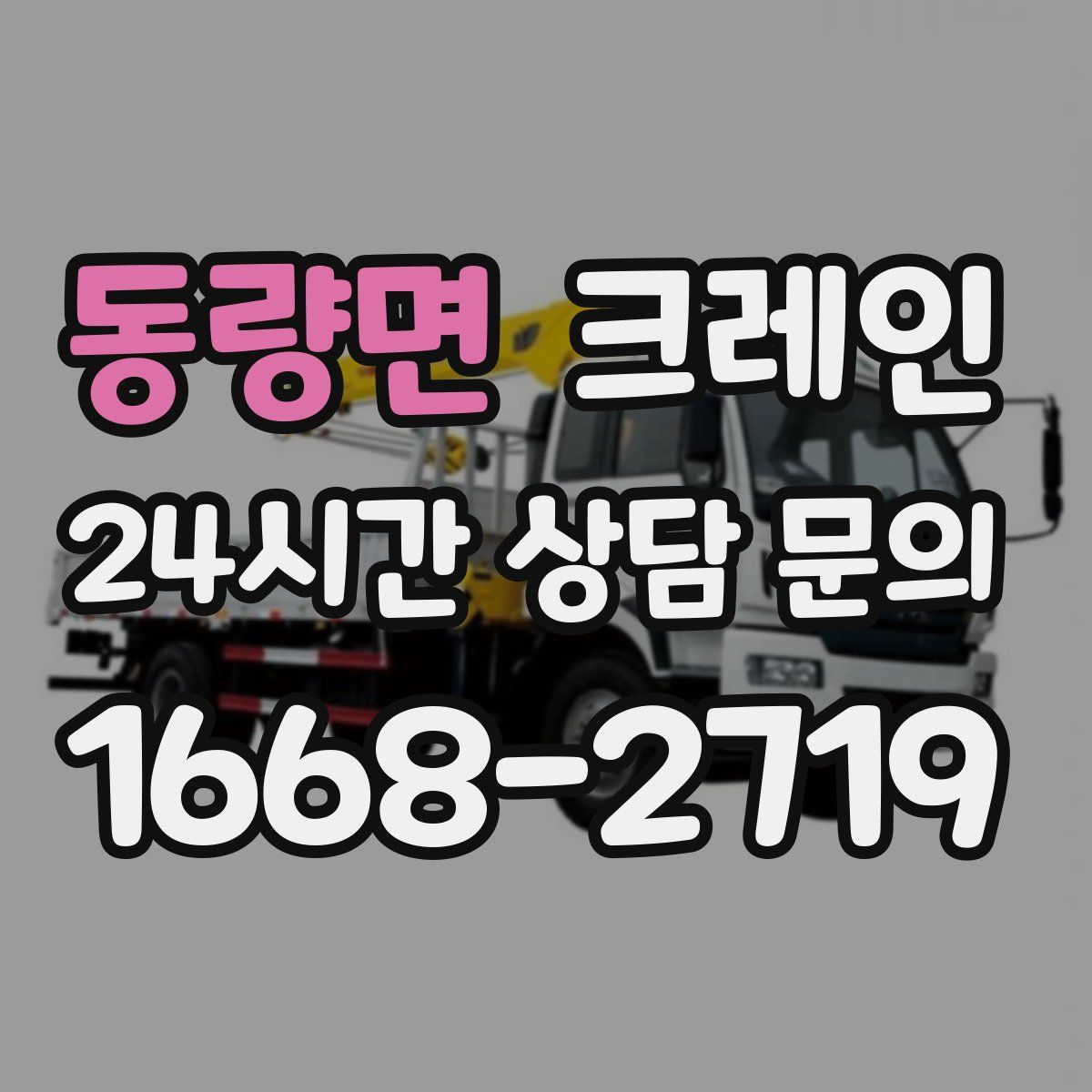 동량면 카고 크레인