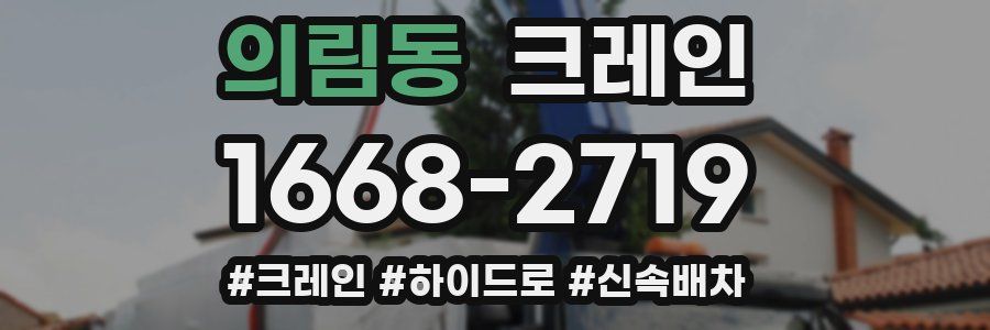 의림동 크레인 작업