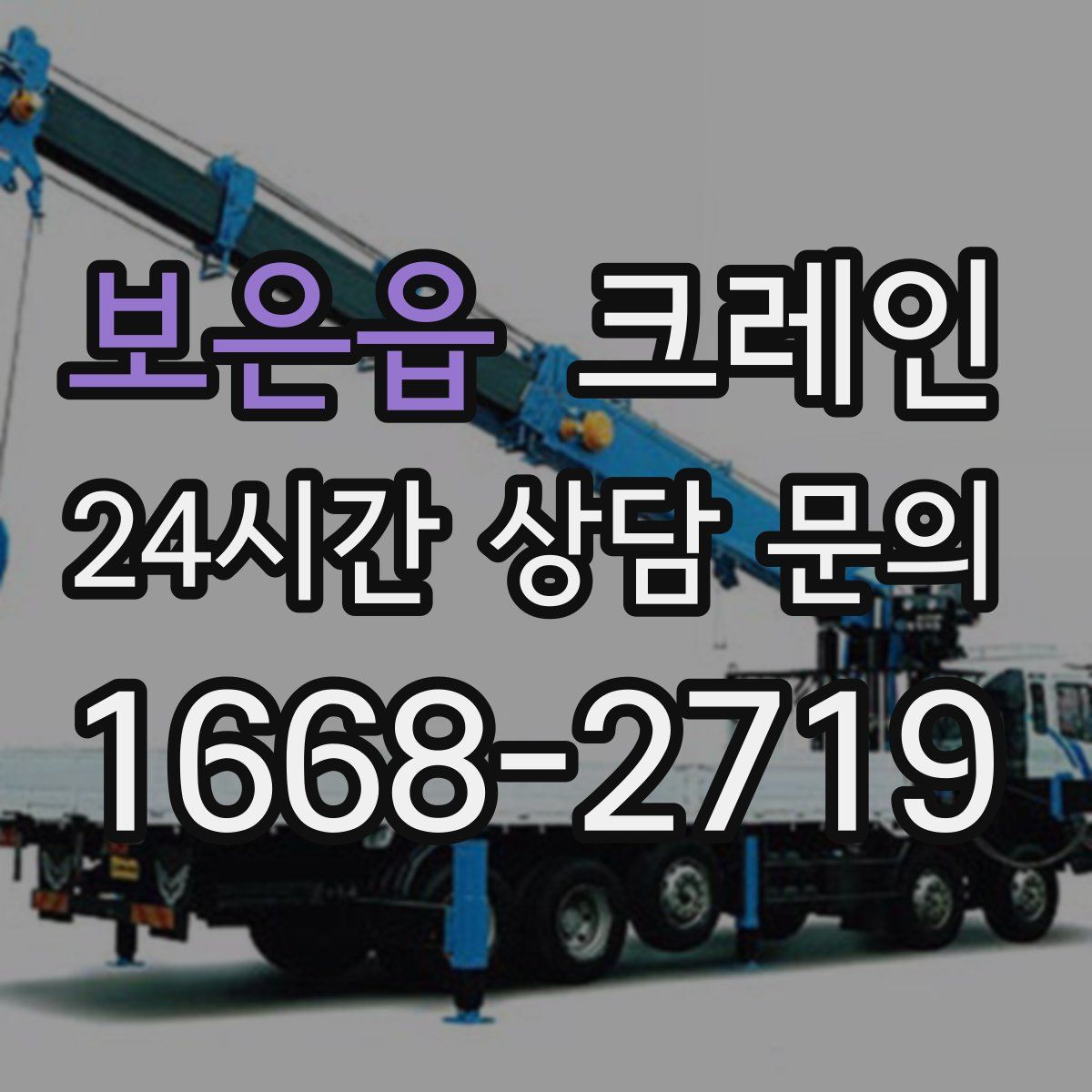 보은읍 카고 크레인