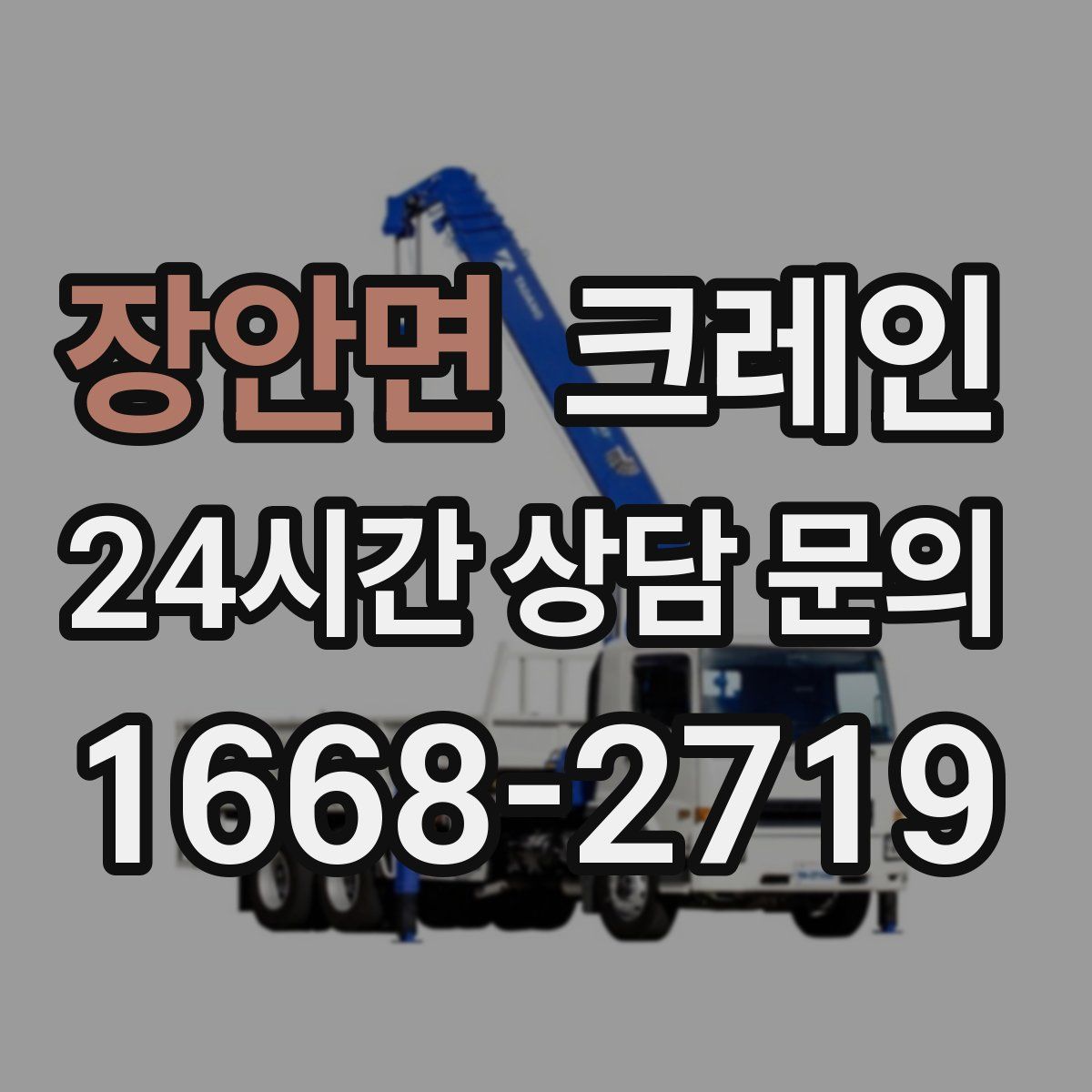 장안면 카고 크레인
