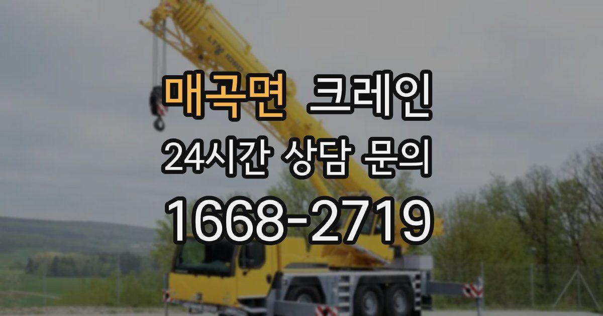 매곡면 크레인