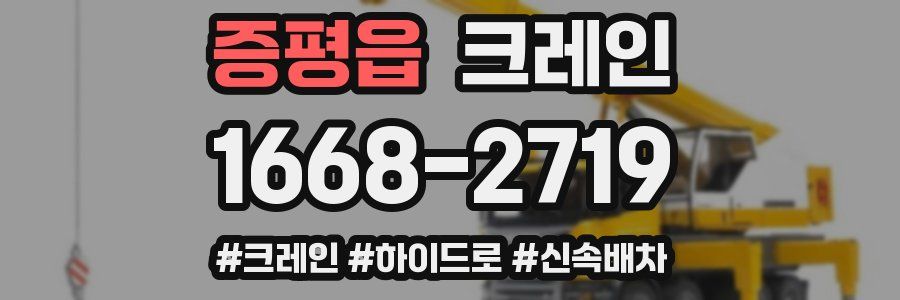 증평읍 크레인 작업