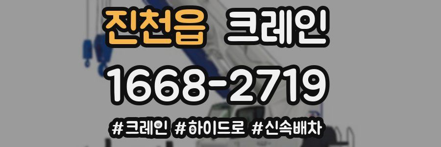 진천읍 크레인 작업