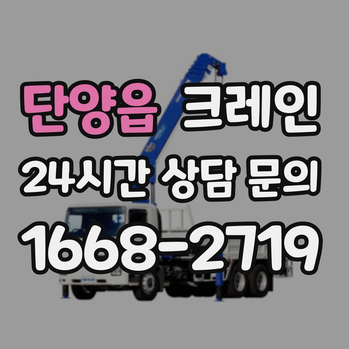 단양읍 카고 크레인