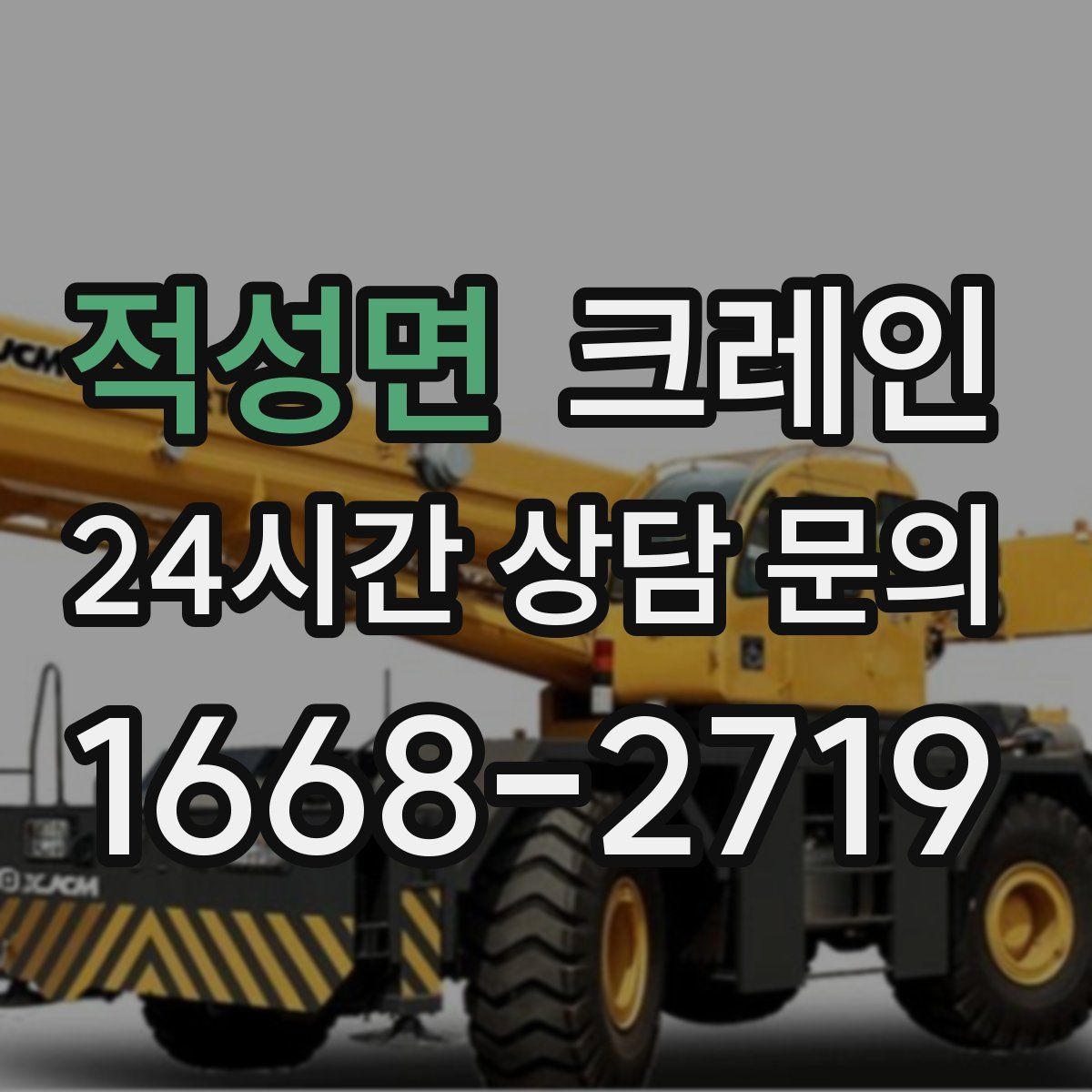 적성면 카고 크레인