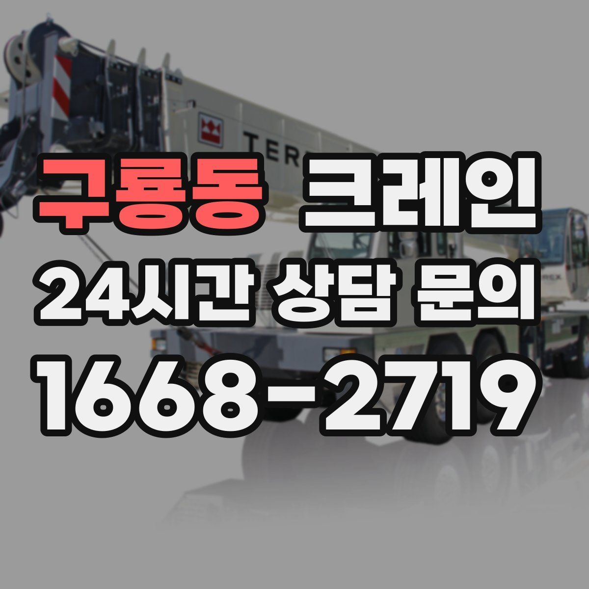 구룡동 카고 크레인