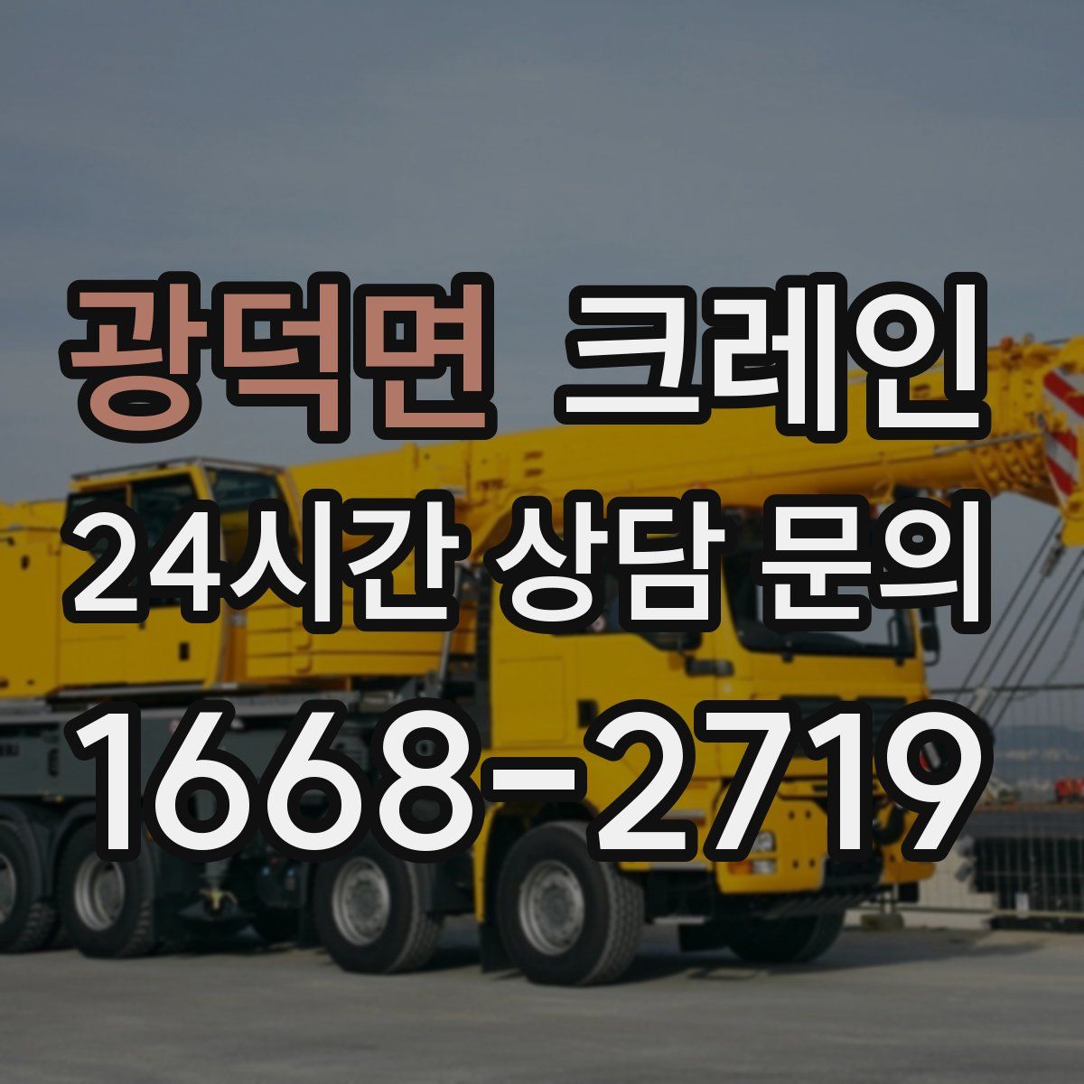 광덕면 카고 크레인