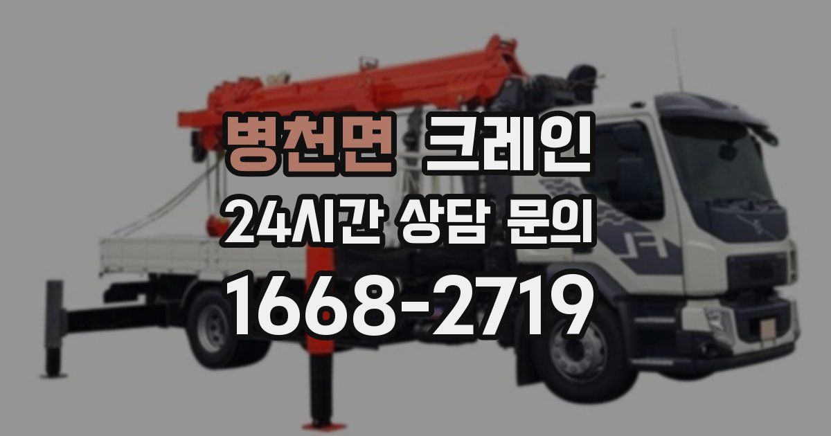 병천면 크레인