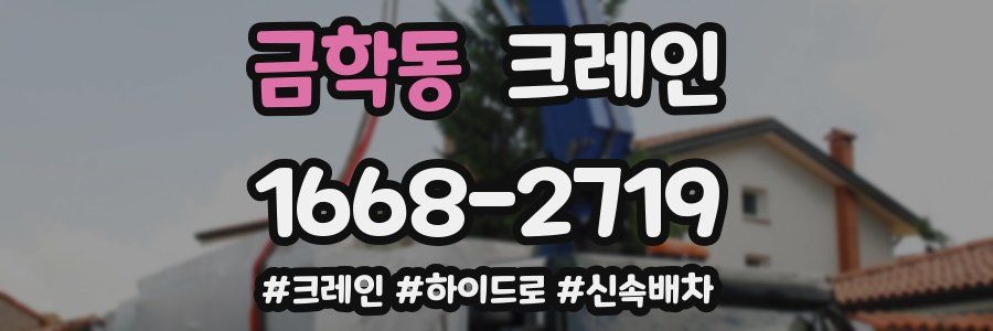 금학동 크레인 작업