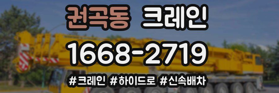 권곡동 크레인 작업