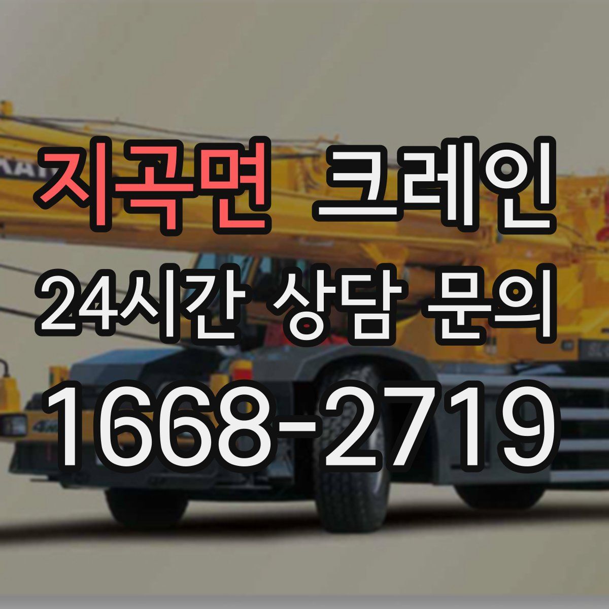 지곡면 카고 크레인