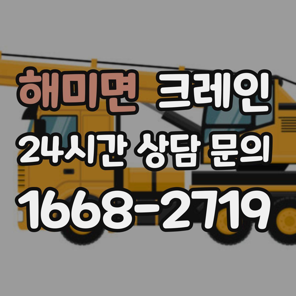 해미면 카고 크레인