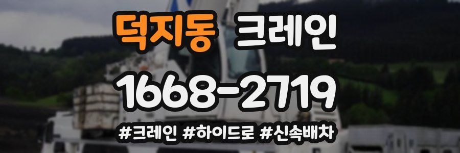 덕지동 크레인 작업