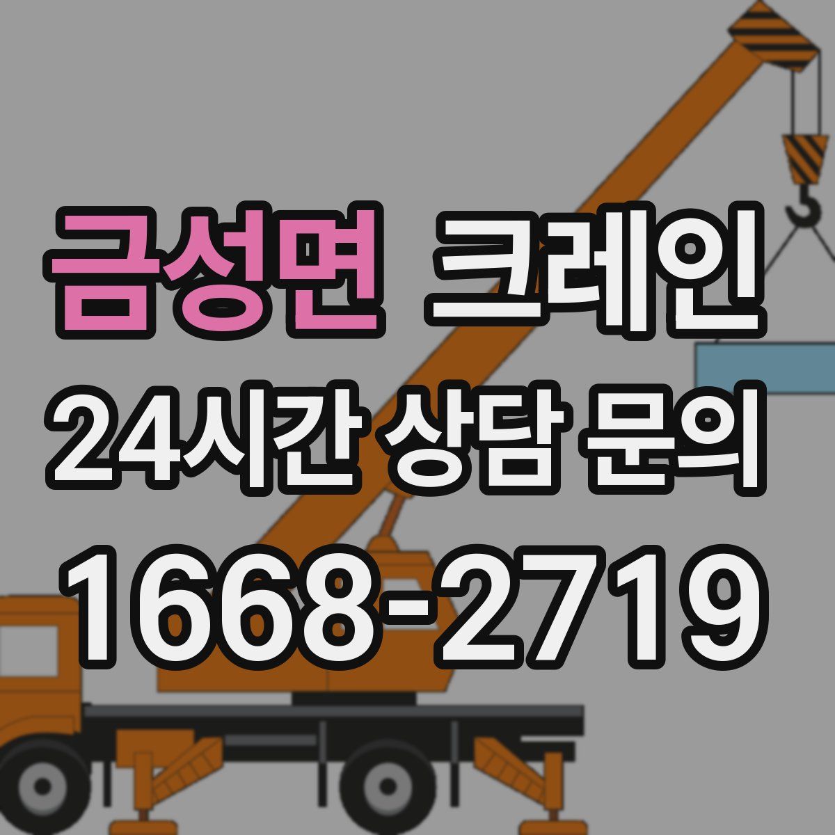 금성면 카고 크레인