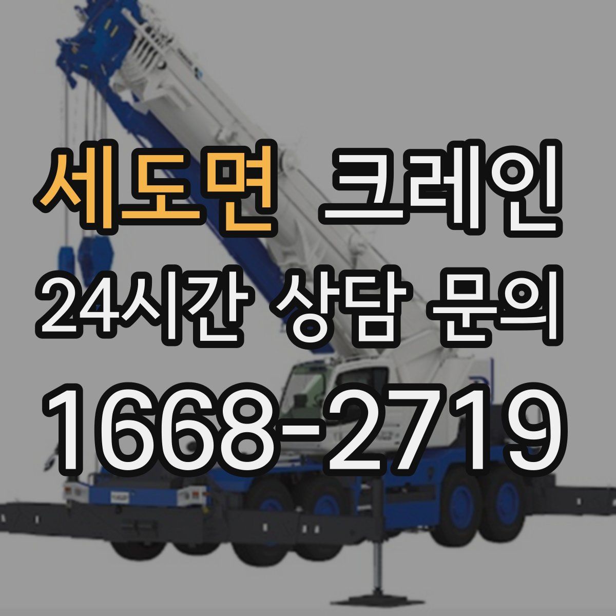 세도면 카고 크레인