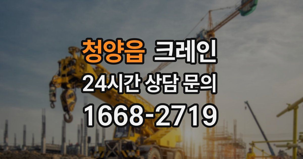 청양읍 크레인