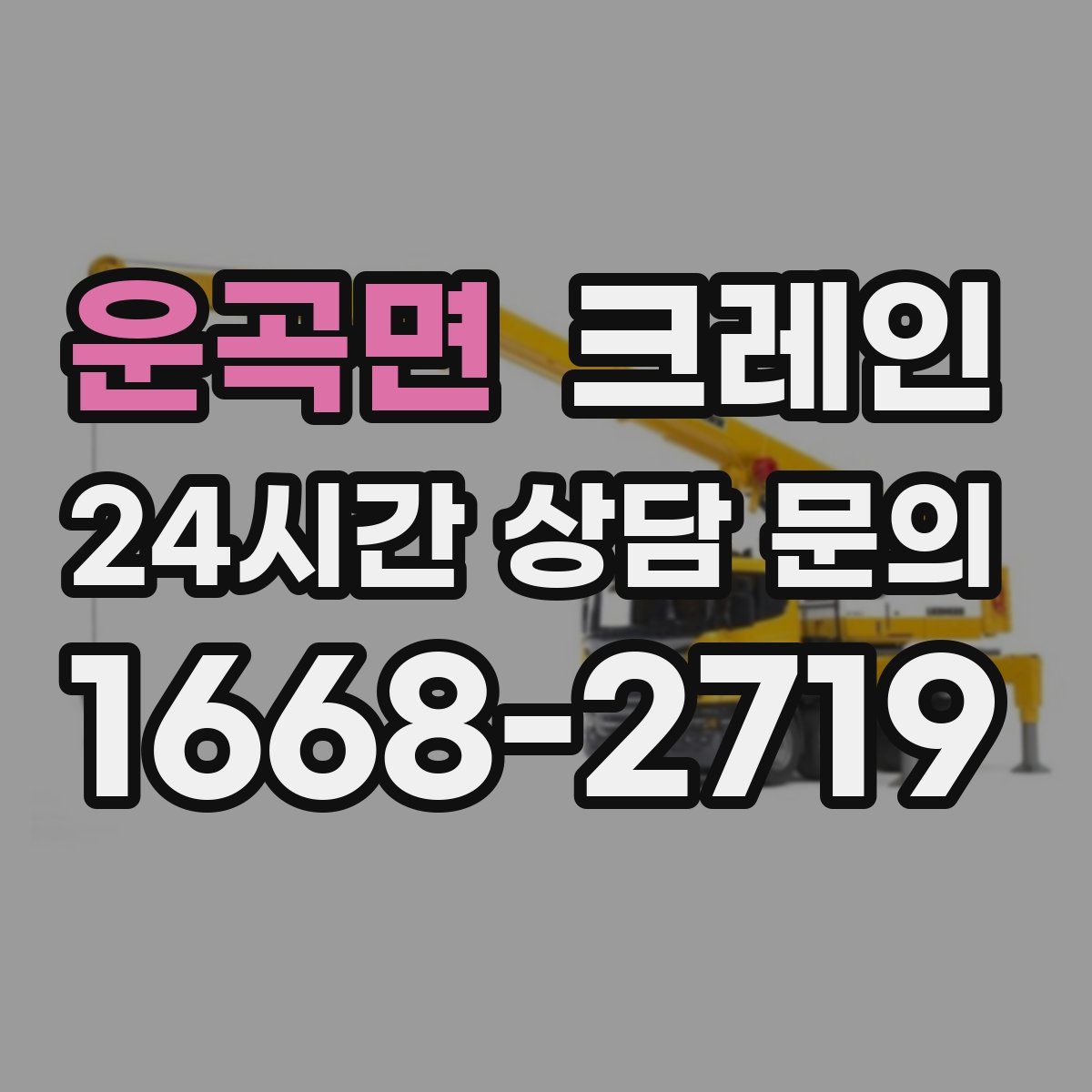 운곡면 카고 크레인