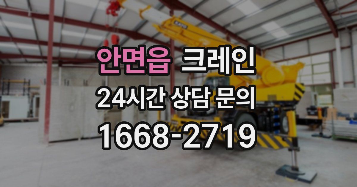 안면읍 크레인