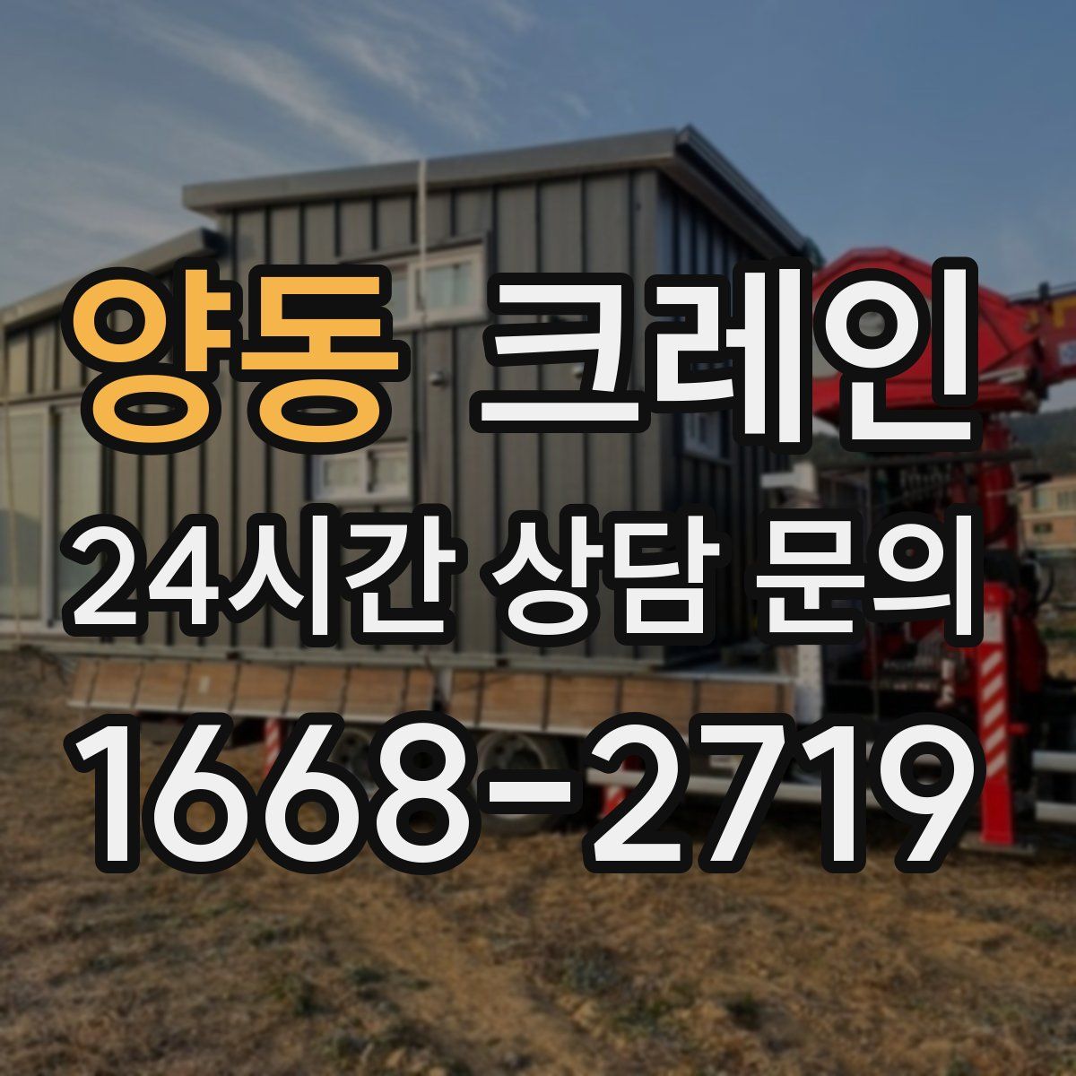 양동 카고 크레인