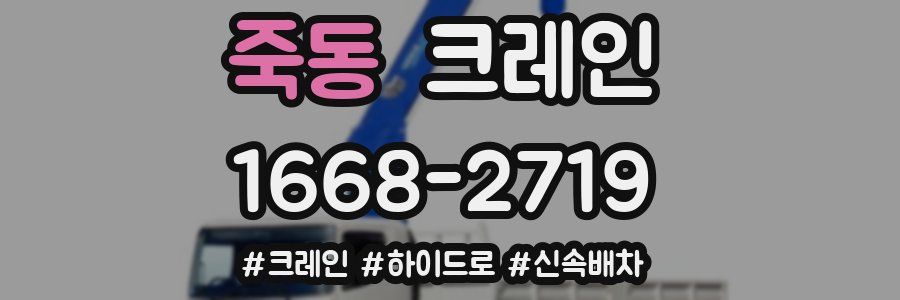 죽동 크레인 작업